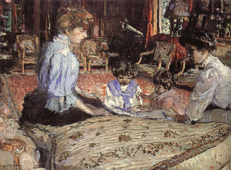 Edouard Vuillard The lady and their children Norge oil painting art